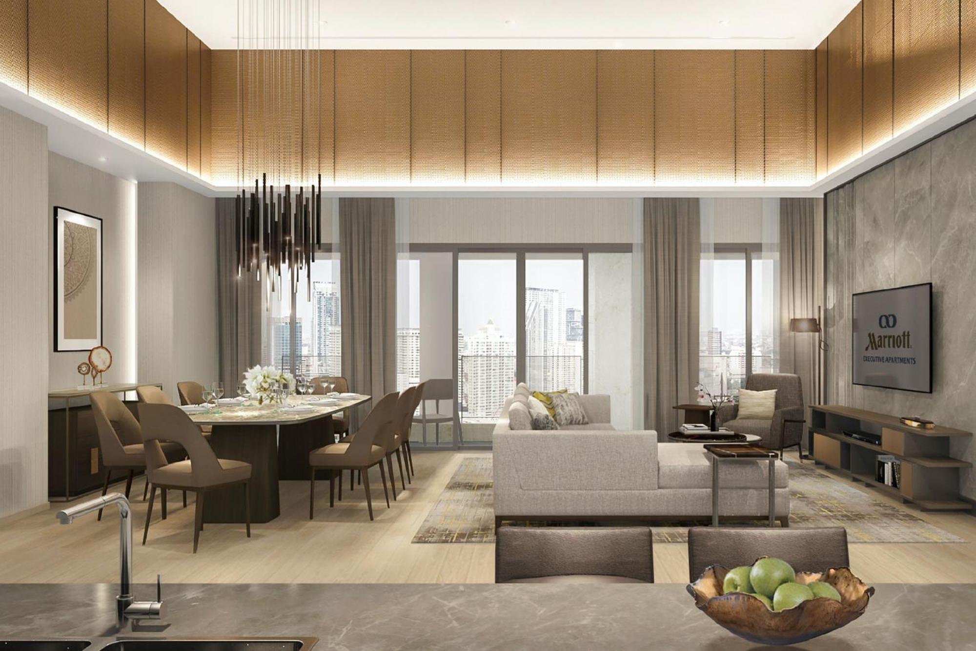 Marriott Executive Apartments, Bangkok Townhall Sukhumvit المظهر الخارجي الصورة